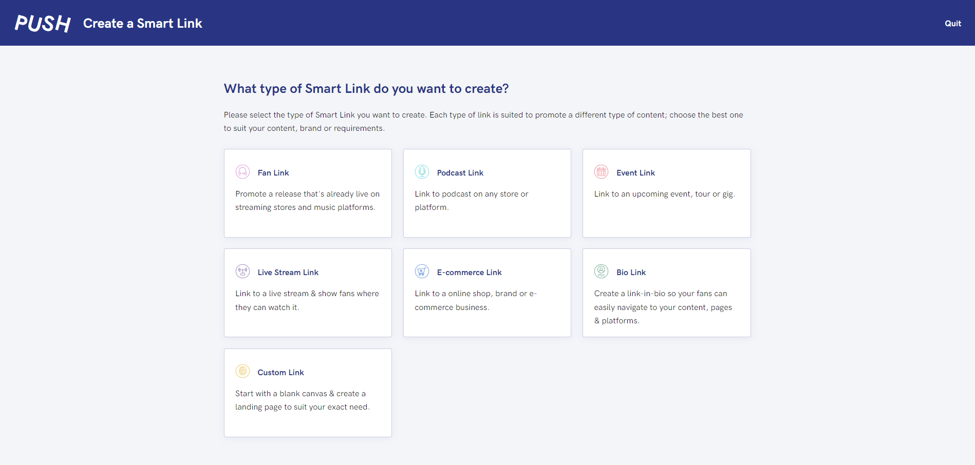 Smart Link types